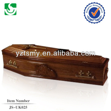 european light colour wooden coffin